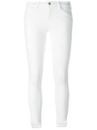 Frame Denim Super Skinny Cropped Jeans - White