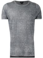 Avant Toi Plain T-shirt, Men's, Size: Medium, Grey, Linen/flax
