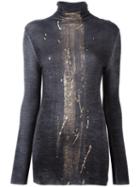 Nude High Neck Jumper, Women's, Size: 38, Black, Silk/cashmere/wool