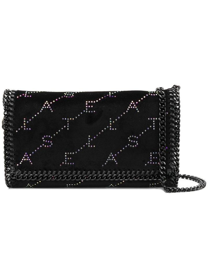 Stella Mccartney Falabella Continental Embellished Wallet - Black