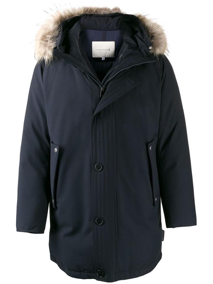 Mackintosh Dornoch Navy Wool Down Parka Gd-1001 - Blue