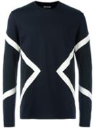 Neil Barrett Geometric Print Top, Men's, Size: Medium, Blue, Cotton