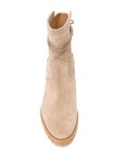 Aquazzura Lace-up Low-heel Ankle Boots - Neutrals