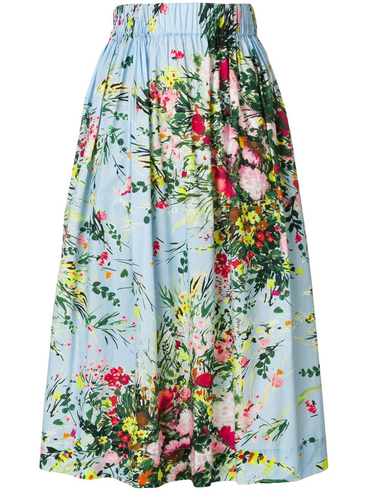 Brognano Floral Elasticated Skirt - Multicolour