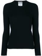 Moschino - Tulle Back Sweater - Women - Polyamide/virgin Wool - 36, Black, Polyamide/virgin Wool
