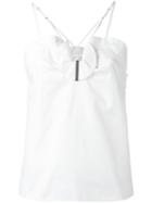 Carven Spaghetti Strap Vest, Women's, Size: 36, White, Cotton