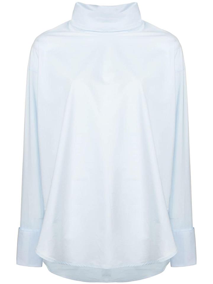 Mm6 Maison Margiela Oversized Cotton Shirt - Blue