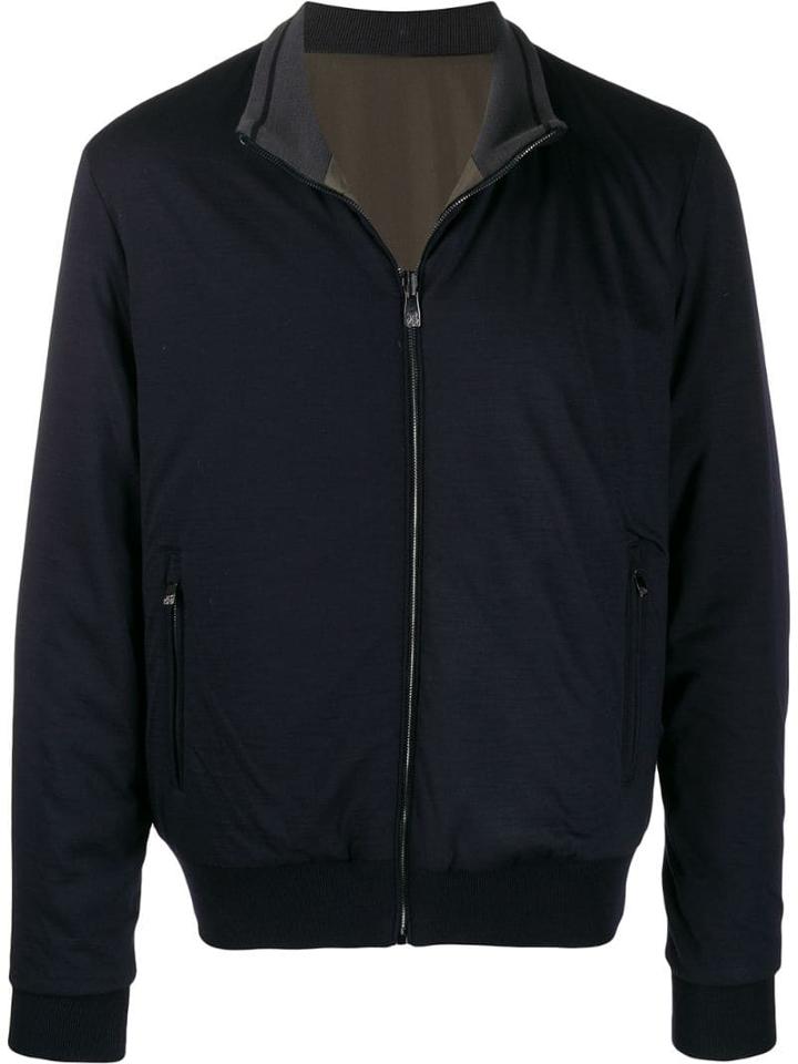 Corneliani Reversible Bomber Jacket - Blue