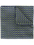 Dsquared2 Geometric Embroidered Scarf - Blue
