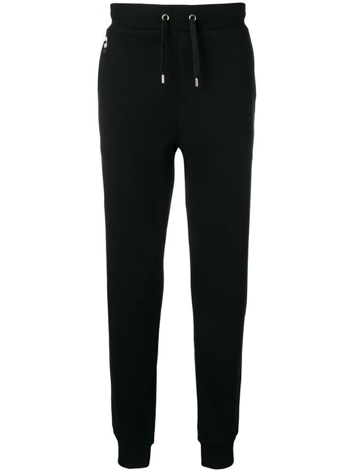 Karl Lagerfeld K/ikonik Patch Track Pants - Black