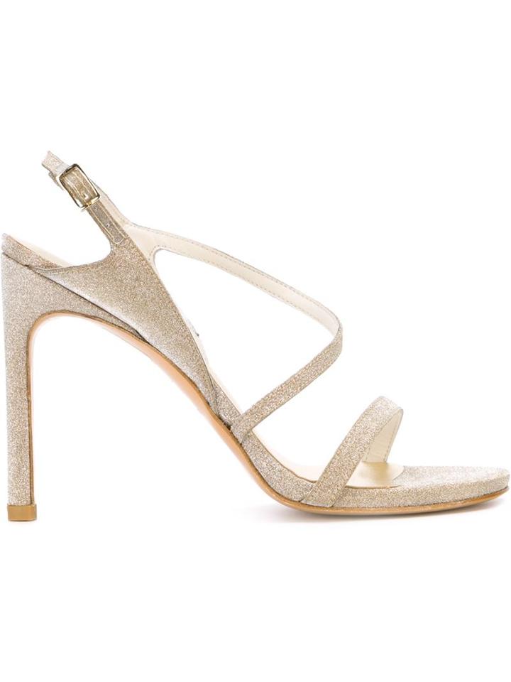 Stuart Weitzman Glitter Stiletto Sandals