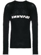 Unravel Project Open Knit Jumper - Black
