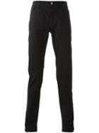 Dolce & Gabbana Straight Leg Jeans, Men's, Size: 50, Black, Cotton/spandex/elastane/lamb Skin