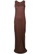 Rick Owens Lilies Straight Fit Maxi Dress - Red