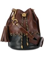 Il Bisonte Braided Bucket Bag - Brown