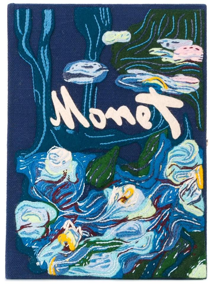 Olympia Le-tan Monet Book Clutch, Women's, Blue