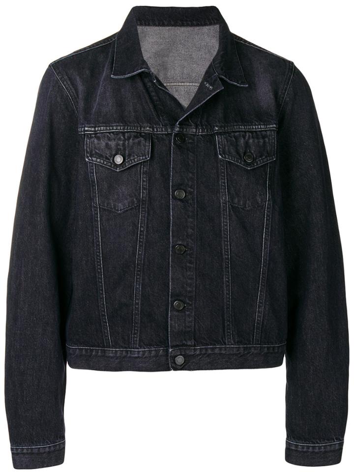 Marcelo Burlon County Of Milan Vintage Denim Jacket - Black