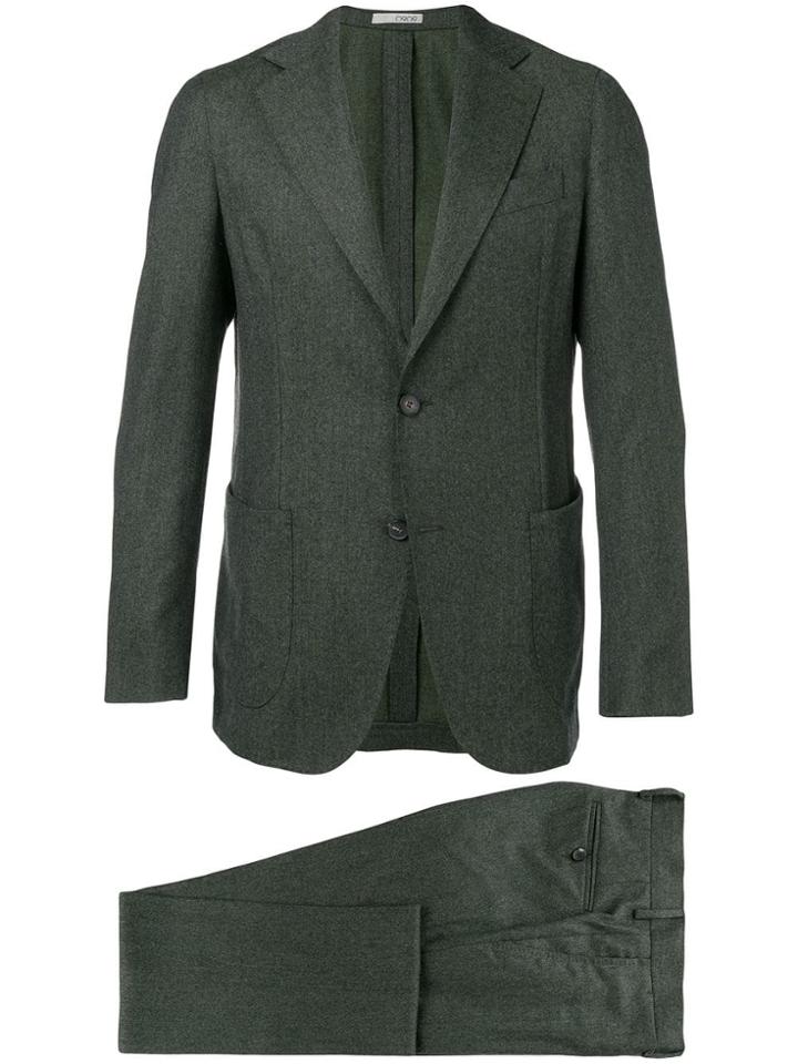0909 Slim-fitted Two Piece Suit - Green