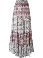 See By Chloé Boho Floral Print Maxi Skirt