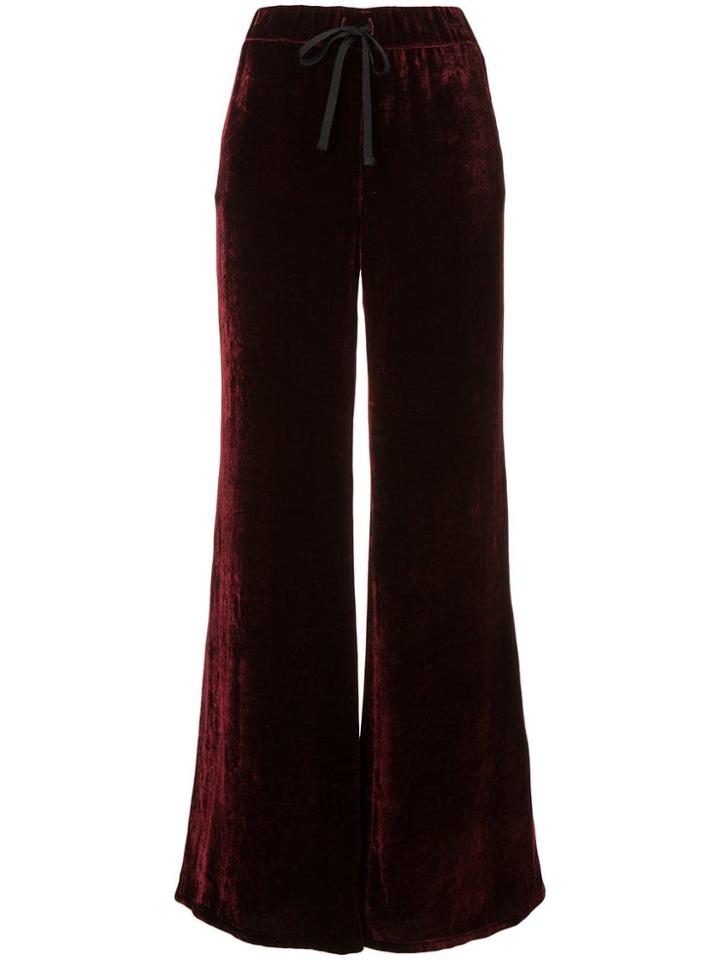 Undercover Velvet Wide Leg Trousers - Red