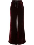 Undercover Velvet Wide Leg Trousers - Red