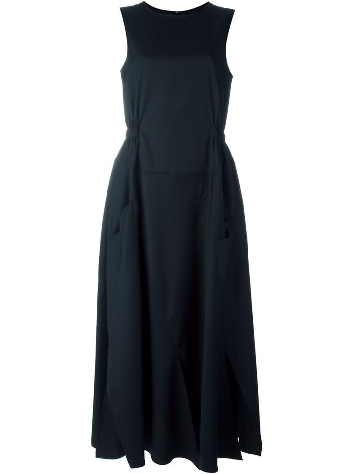 Julien David Flared Round Neck Dress