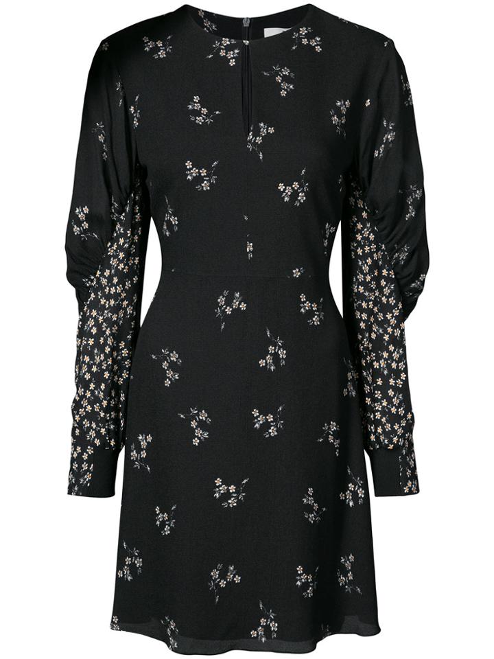 Tibi Floral Printed Dress - Black