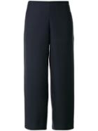 Roberto Collina High Waist Cropped Trousers - Blue