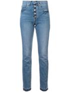 Eve Denim High Waisted Slim-fit Jeans - Blue