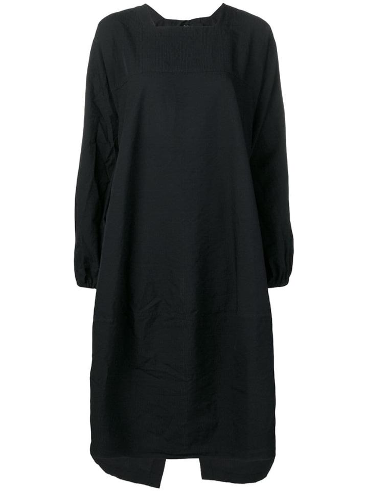 Comme Des Garçons Comme Des Garçons Oversized Midi Dress - Black