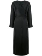 The Row Wrap Front Dress - Black
