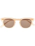 Garrett Leight Brooks Sun Square-frame Sunglasses - Neutrals