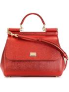 Dolce & Gabbana Medium 'sicily' Tote, Women's, Red, Leather
