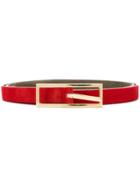 Simonnot Godard Thin Belt - Red