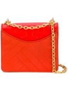 Tory Burch - Chain Strap Shoulder Bag - Women - Lamb Skin - One Size, Women's, Yellow/orange, Lamb Skin