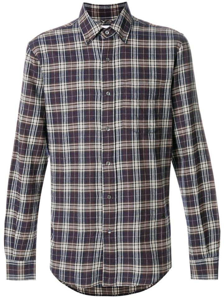 Aspesi Checked Shirt - Pink & Purple