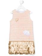 I Pinco Pallino - Fringed Hem Dress - Kids - Cotton/acrylic/polyamide/polyester - 6 Yrs, Girl's
