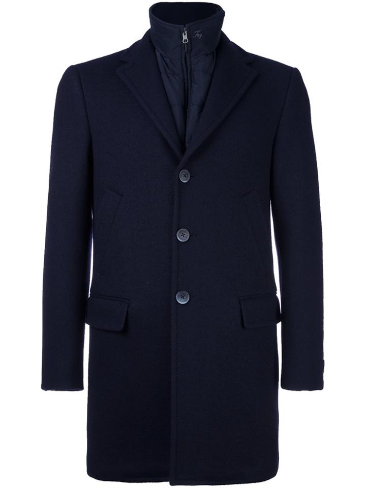 Fay Zip-up Coat - Blue