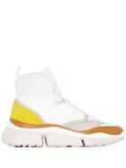Chloé White Sonnie Leather High-top Sneakers