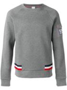 Moncler Gamme Bleu Logo Sweatshirt, Men's, Size: Medium, Grey, Cotton/polyamide