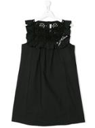 Simonetta Teen Logo Tape Dress - Black