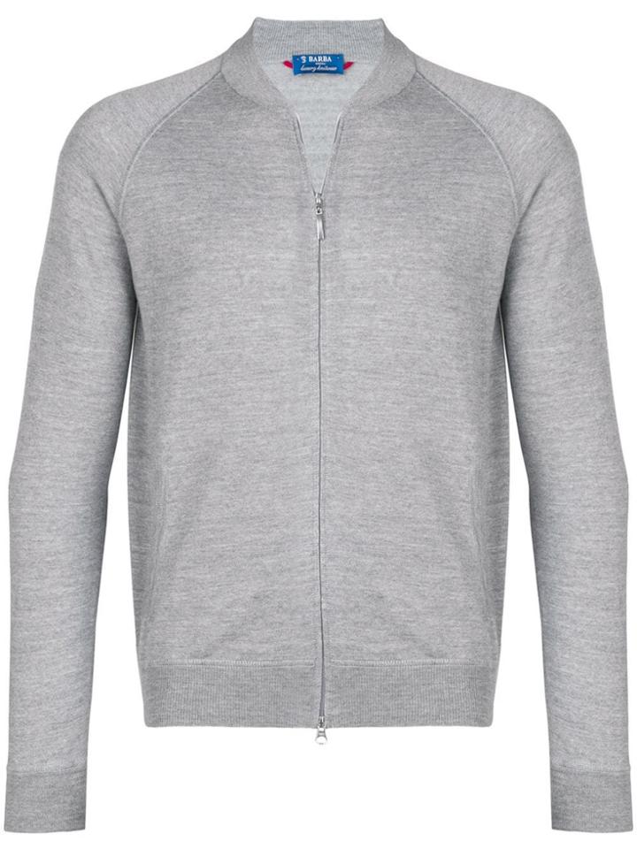 Barba Zip-up Sweathshirt - Grey