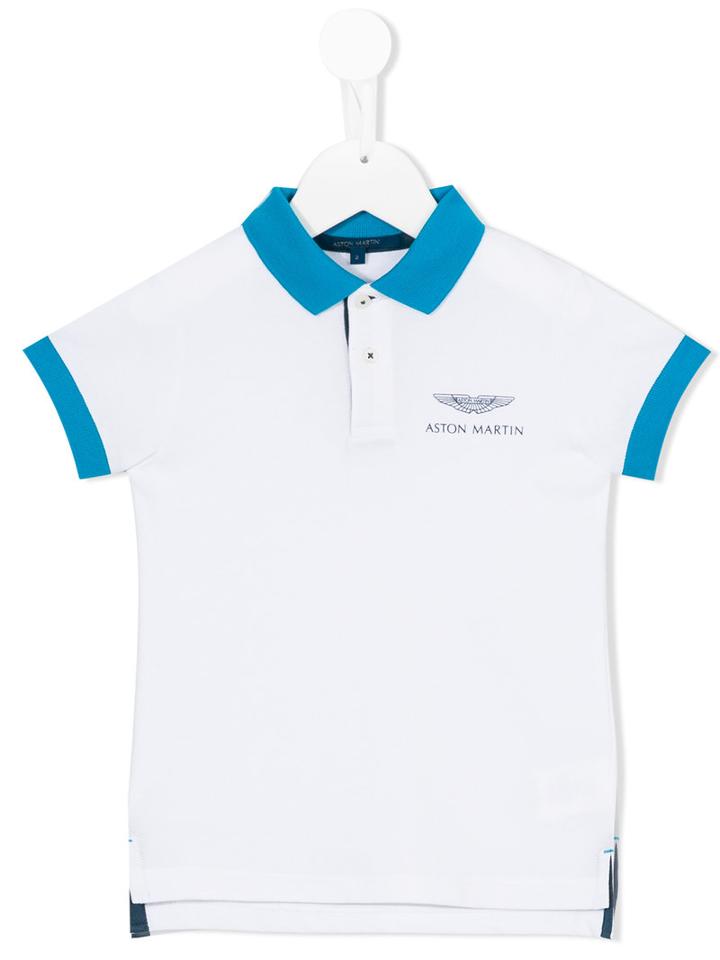 Aston Martin Kids - Logo Print Polo Shirt - Kids - Cotton - 24 Mth, White