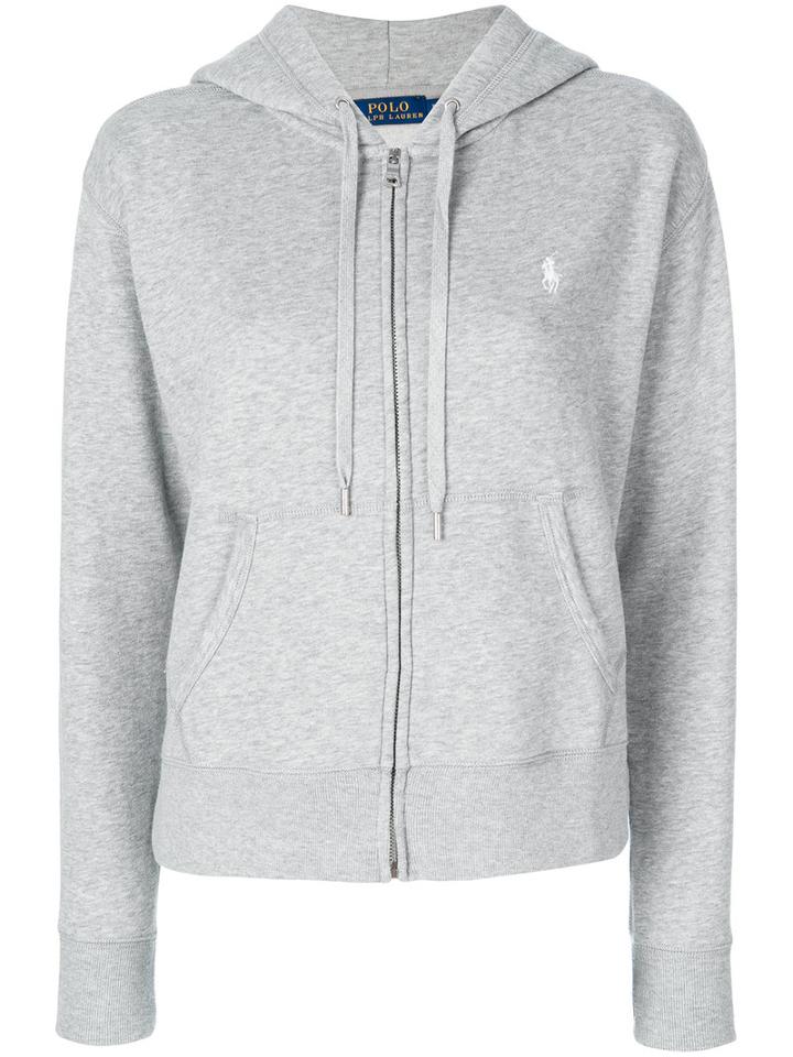 Polo Ralph Lauren - Zip Up Hoodie - Women - Cotton/polyester - S, Grey, Cotton/polyester