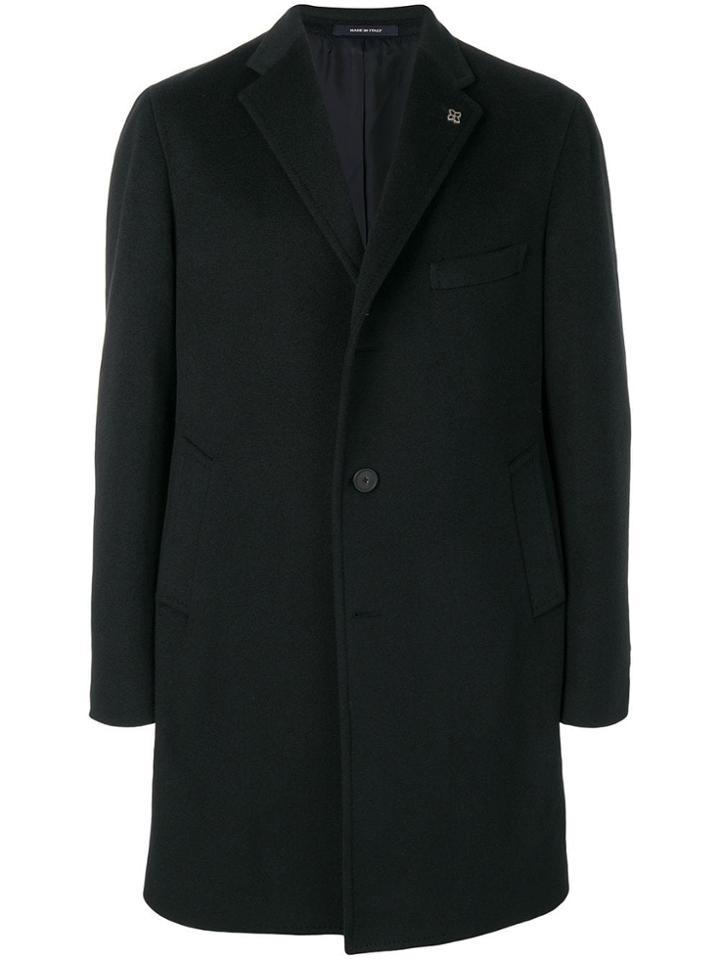 Tagliatore Straight Fit Coat - Blue