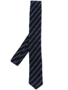 Eleventy Striped Woven Neck Tie