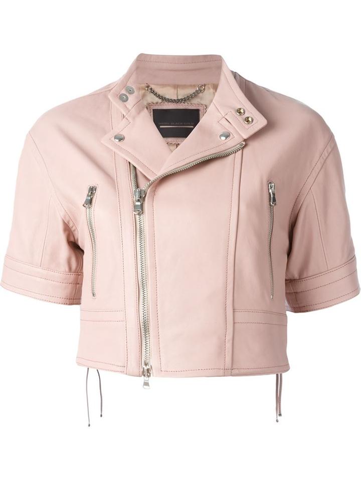 Diesel Black Gold Short-sleeve Biker Jacket