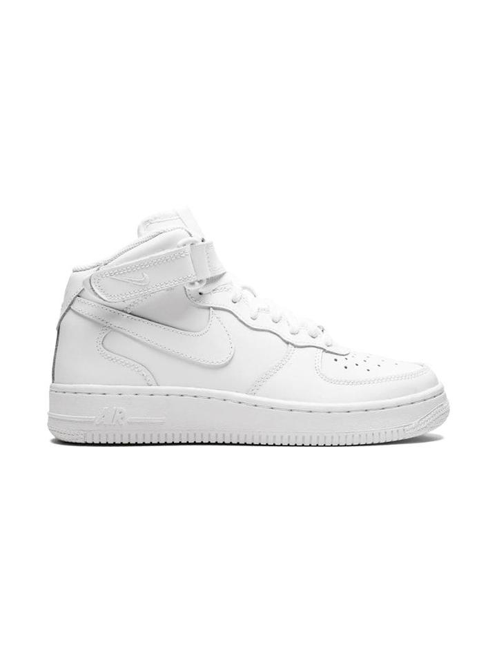 Nike Kids Air Force 1 Mid (gs) Sneakers - White
