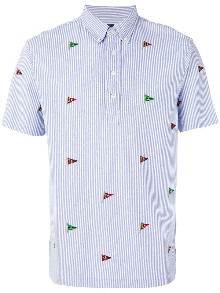 Polo Ralph Lauren - Embroidered Flags Polo Shirt - Men - Cotton - S, Blue, Cotton
