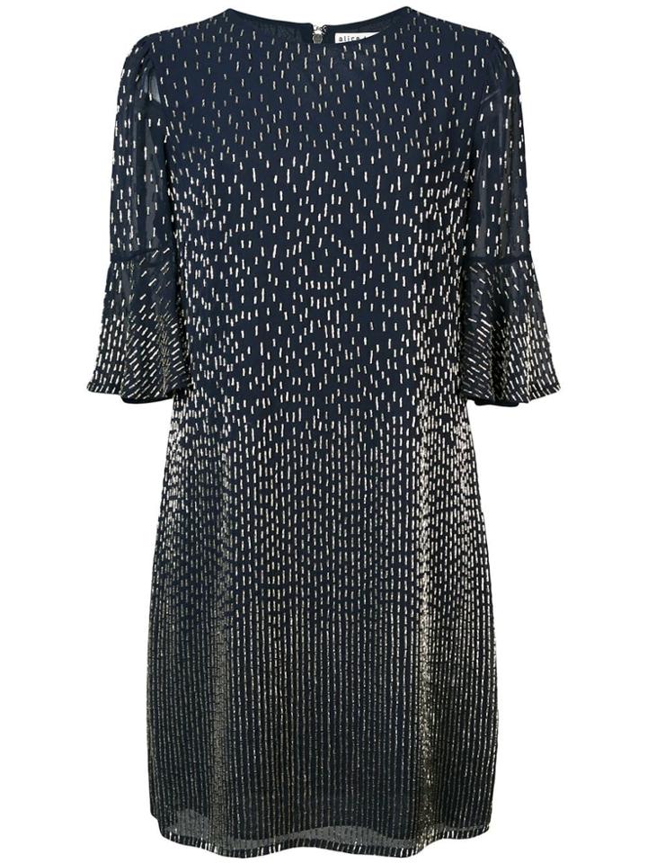 Alice+olivia Thym Embellished Dress - Blue